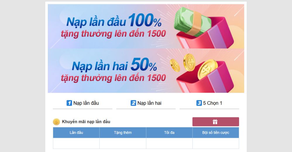Khuyến mãi Kubet - Nạp lần đầu nhận 100%