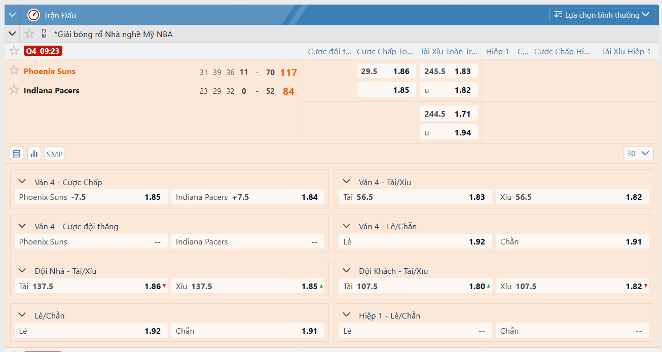Cược bóng rổ Kubet